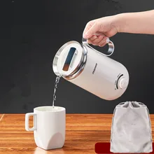 Горячие путешествия мини небольшой портативный 304 нержавеющая сталь Электрический чайник 110 V-220 V 0.5L