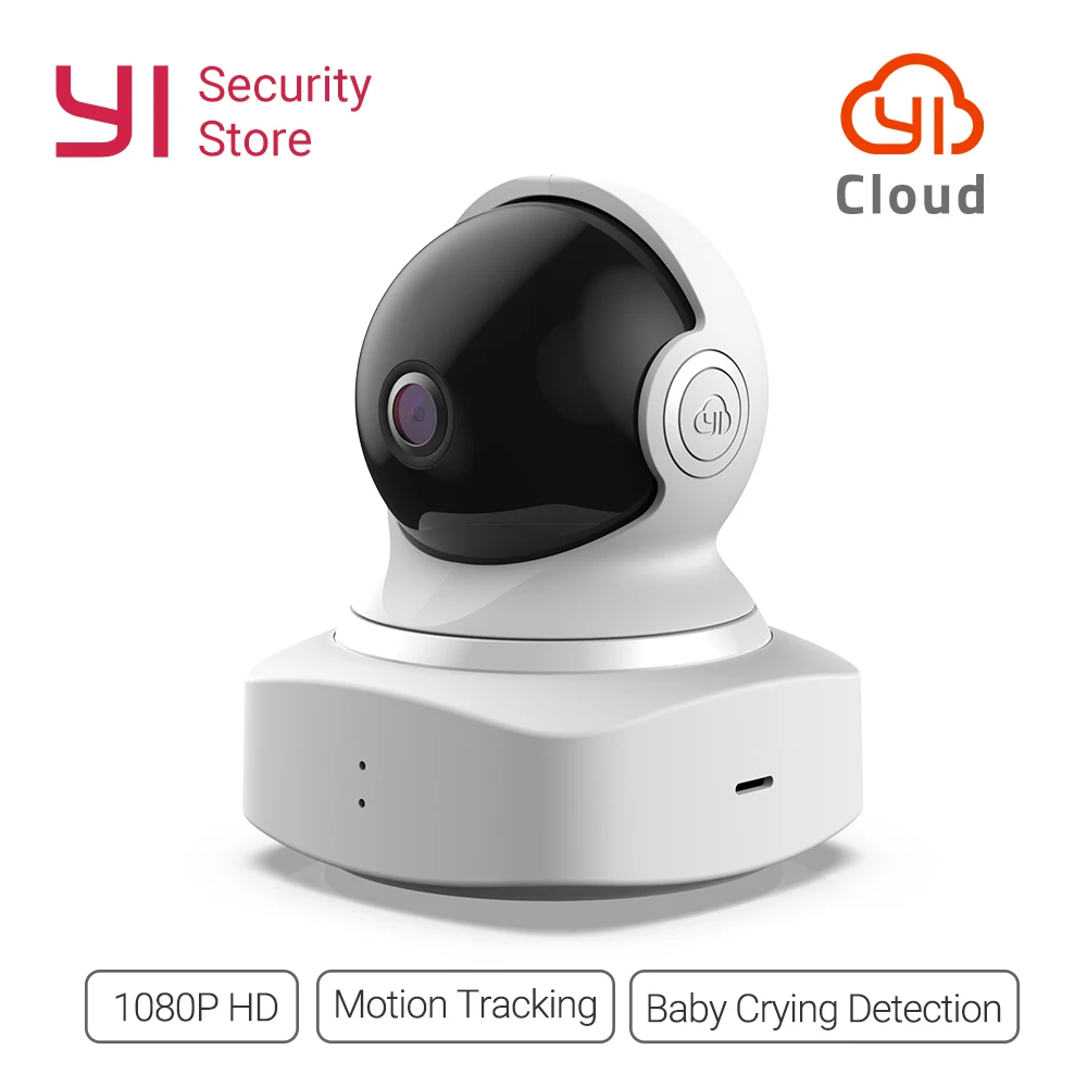 

YI Cloud Dome Camera 1080P Wireless IP WIFI Home Security Cam Baby Crying Detection Night Vision 360 Coverage Global Ver. Cloud