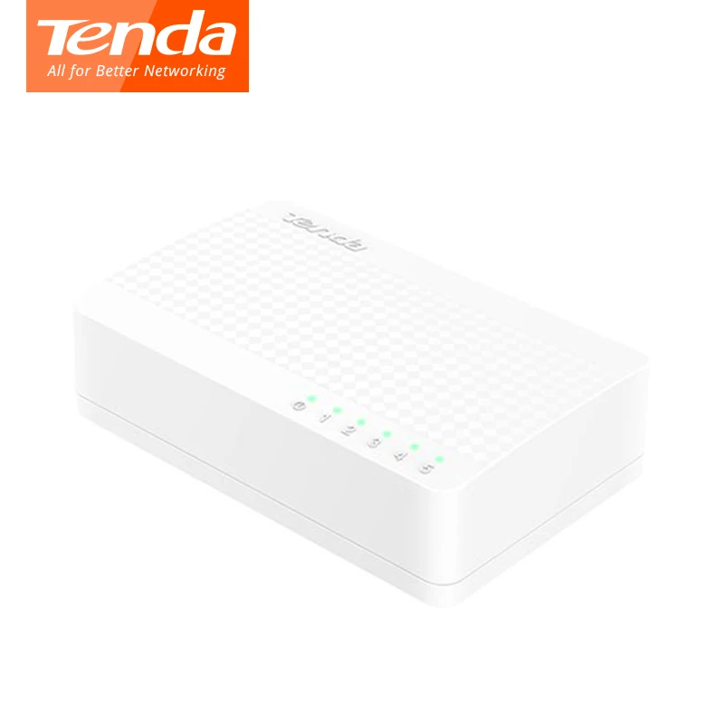 Сетевой коммутатор Tenda S105 5 портов 10 м/100 м настольный сетевой RJ45 полный дуплекс и
