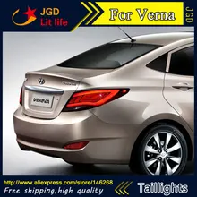 Автомобильный Стайлинг задние фонари для hyundai Solaris задние фонари Accent Verna светодио дный LED задние фары DRL задний фонарь сигнал + тормоз + реверс