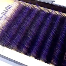 HBZGTLAD C/D curl 0,1 мм 8-14 накладные ресницы градиентного фиолетового цвета ресницы индивидуальные цветные ресницы искусственные объемные ресницы для наращивания