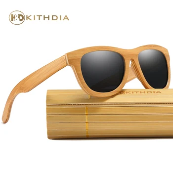 

Kithdia Brand 4 Layers Wood Bamboo Sunglasses Polarized With Wood Box and Support DropShipping / Provide Pictures #KD2107