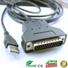 silabs cp2102 usb rs232 db25 adapter usb serial db25 adapter for barcoder printer scanner serial cable ► Photo 1/6