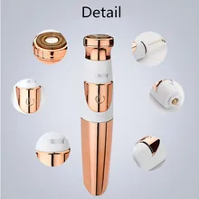 Женский мини-эпилятор, электрический эпилятор для удаления волос, бритва для женщин, форма губной помады, Бритье волос, триммер для лица, безболезненный