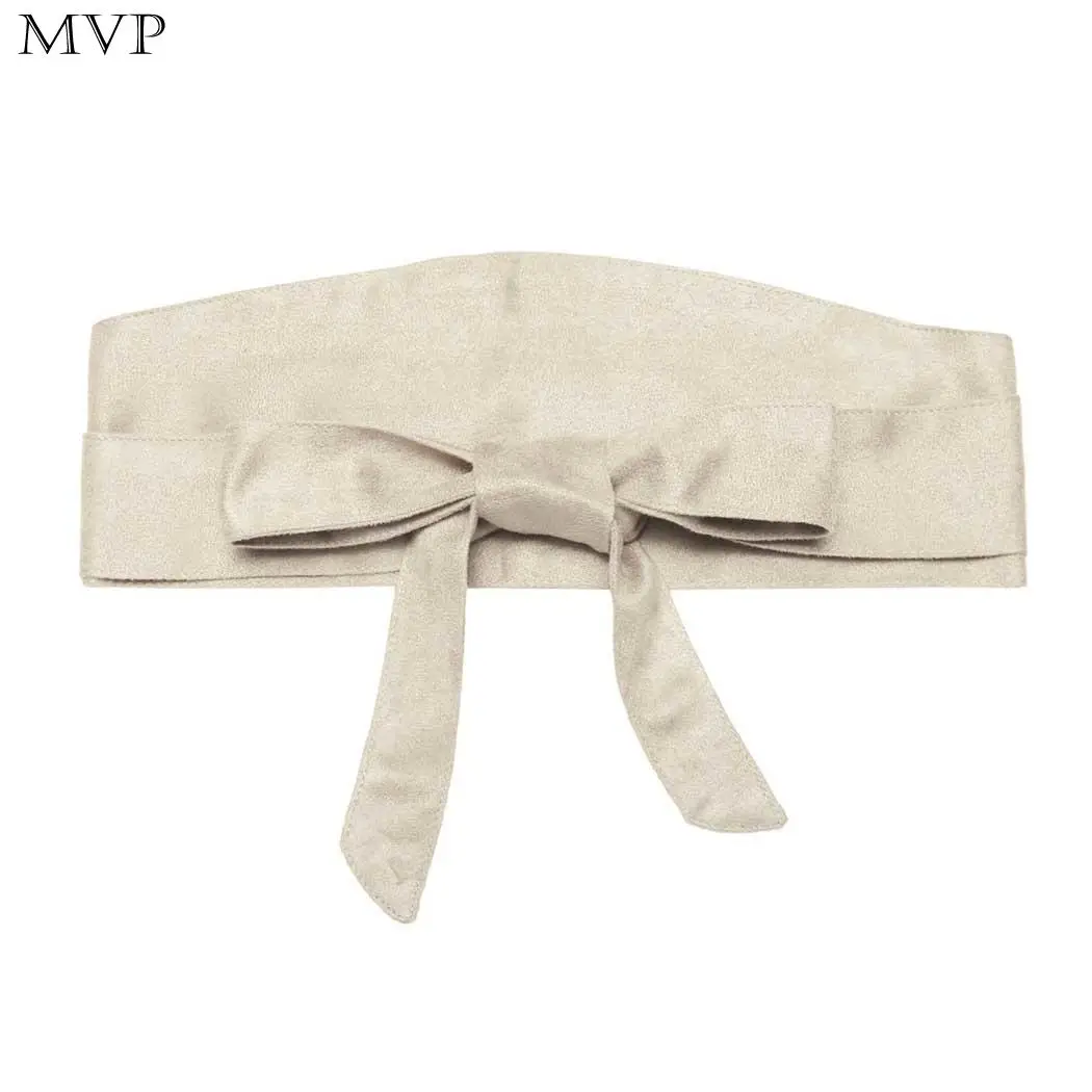

Women Belt Band Waist Casual Belt Wrap Suede Solid Sash