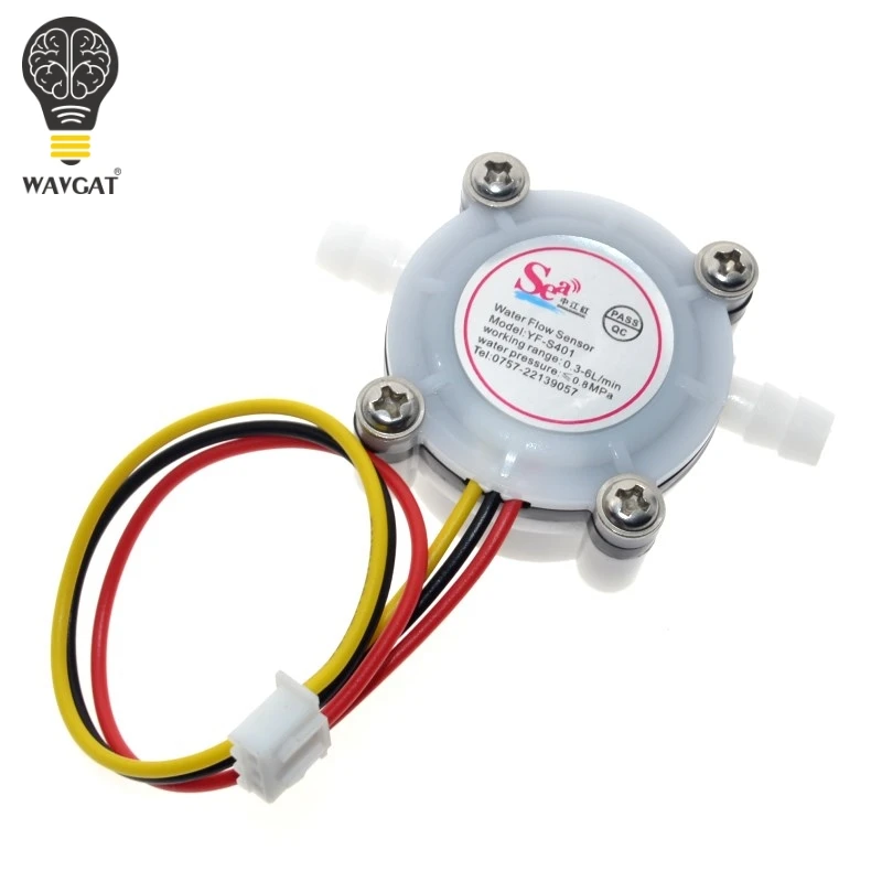 

New Hot 1pcs Water Coffee Flow Sensor Switch Meter Flowmeter Counter 0.3-6L/min