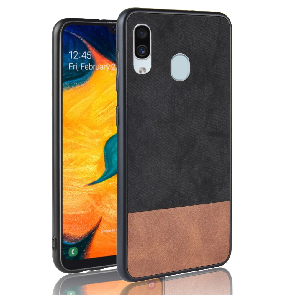Роскошный тканевый ковбойский чехол из искусственной кожи для Samsung Galaxy A10 A20 A30 A40
