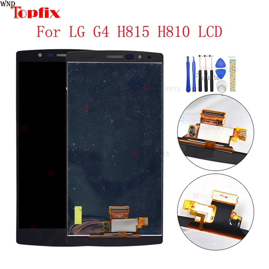 100% Tested 5.5inch LCD For LG G4 H815 H812 LCD Display Touch Screen Digitizer Assembly With Frame Pantalla Replacement Parts  (4)
