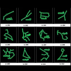 Блеск татуировки люминесцентные временные татуировки наклейки переноса воды тела Книги по искусству Созвездие Световой татуировки