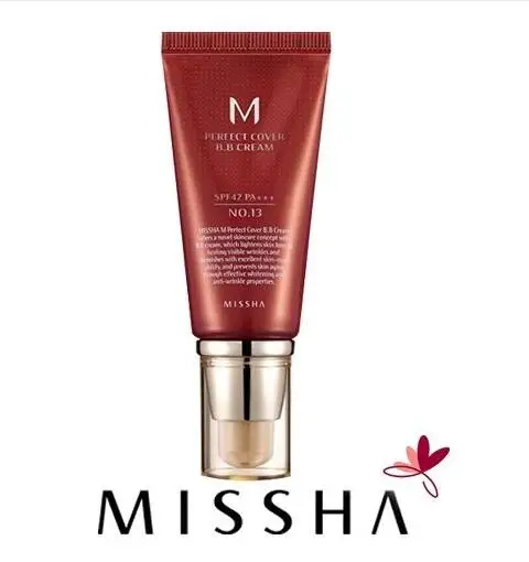 Missha M Perfect Cover BB Cream SPF 42 PA+++ 50ml, 5 colors, Korean original.
Missha M Perfect Cover BB Cream SPF 42 PA+++ 50ml, 5 colors, Korean original.