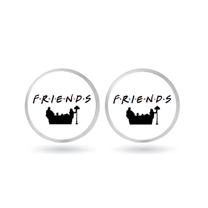 

NEW TV Friends Show Stud Earrings For Womens Glass Pendant coffee cup earrings Jewelry Gifts for Friends jewelry Christmas gift