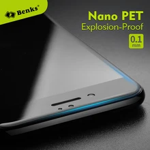 Benks 3D Nano PET Explosion-proof Screen Protector for iPhone 7/ 7plus Anti-Blue Unbreakable No white edge