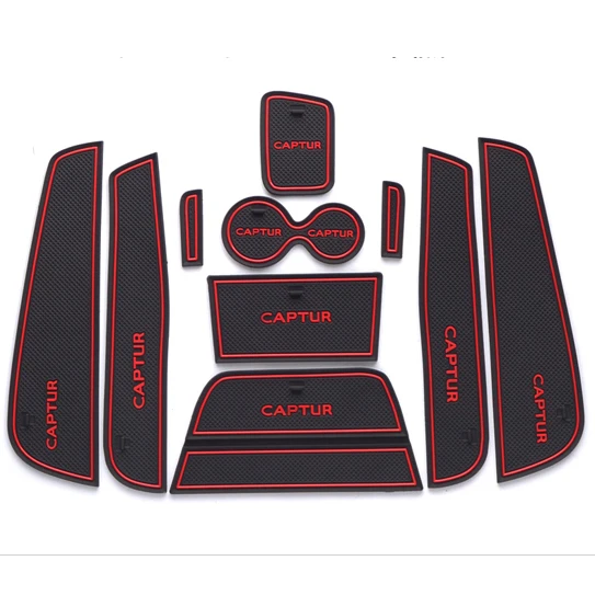 

Luhuezu Rubber Non-Slip Interior Door Groove Mats For Renault Kaptur Accessories 2015-2017