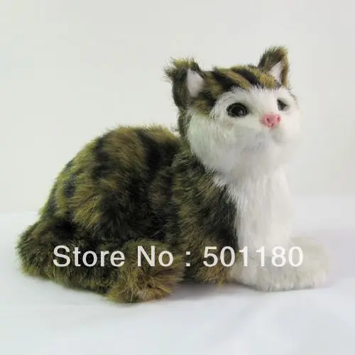 

free shipping lucky charm sitting cat artificial cat gift cat decoration cat artificial animal
