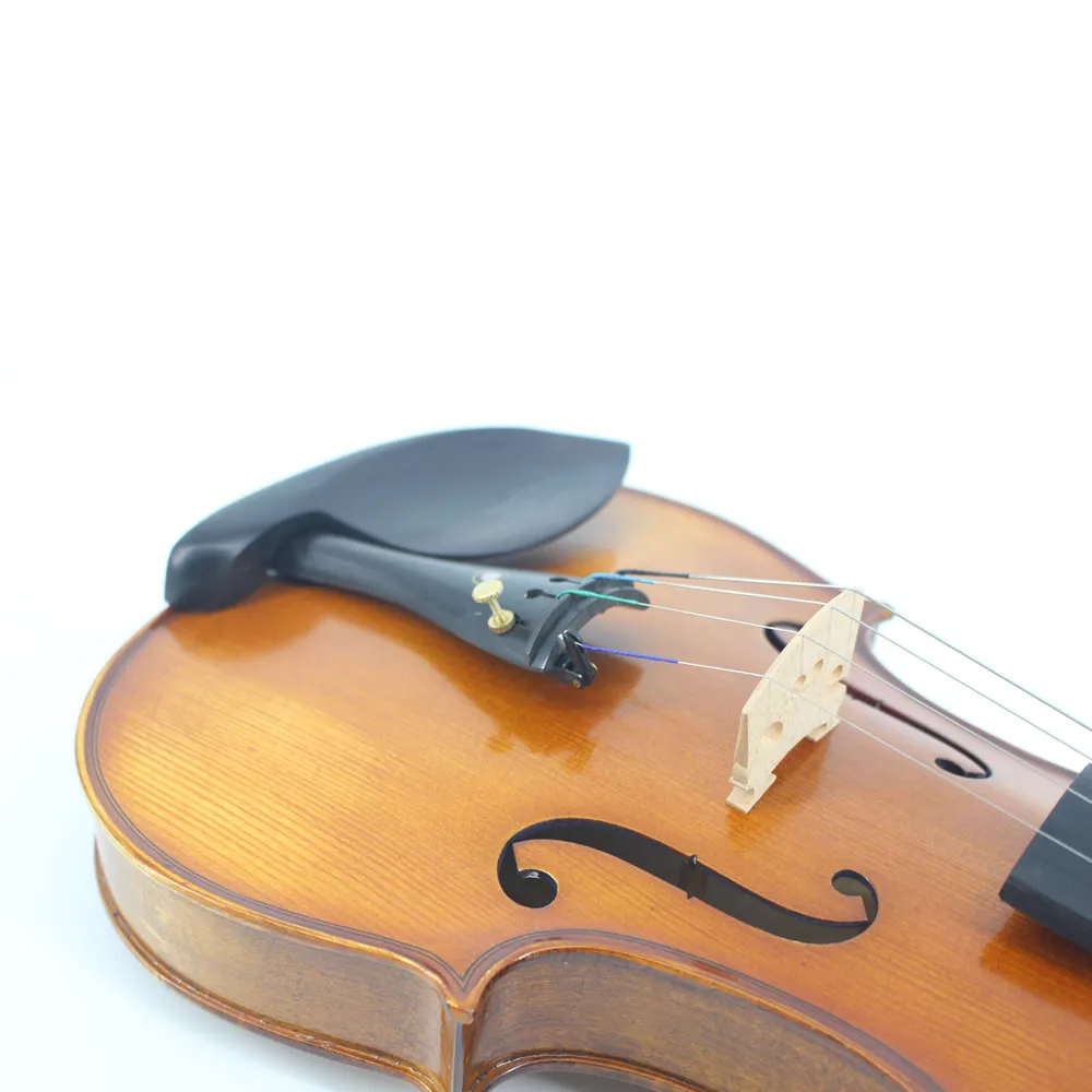 Full Size Natural Flamed Maple Hand-craft Advanced Violin Spruce Face Ebony Fitted with Case Bow Mute TONGLING