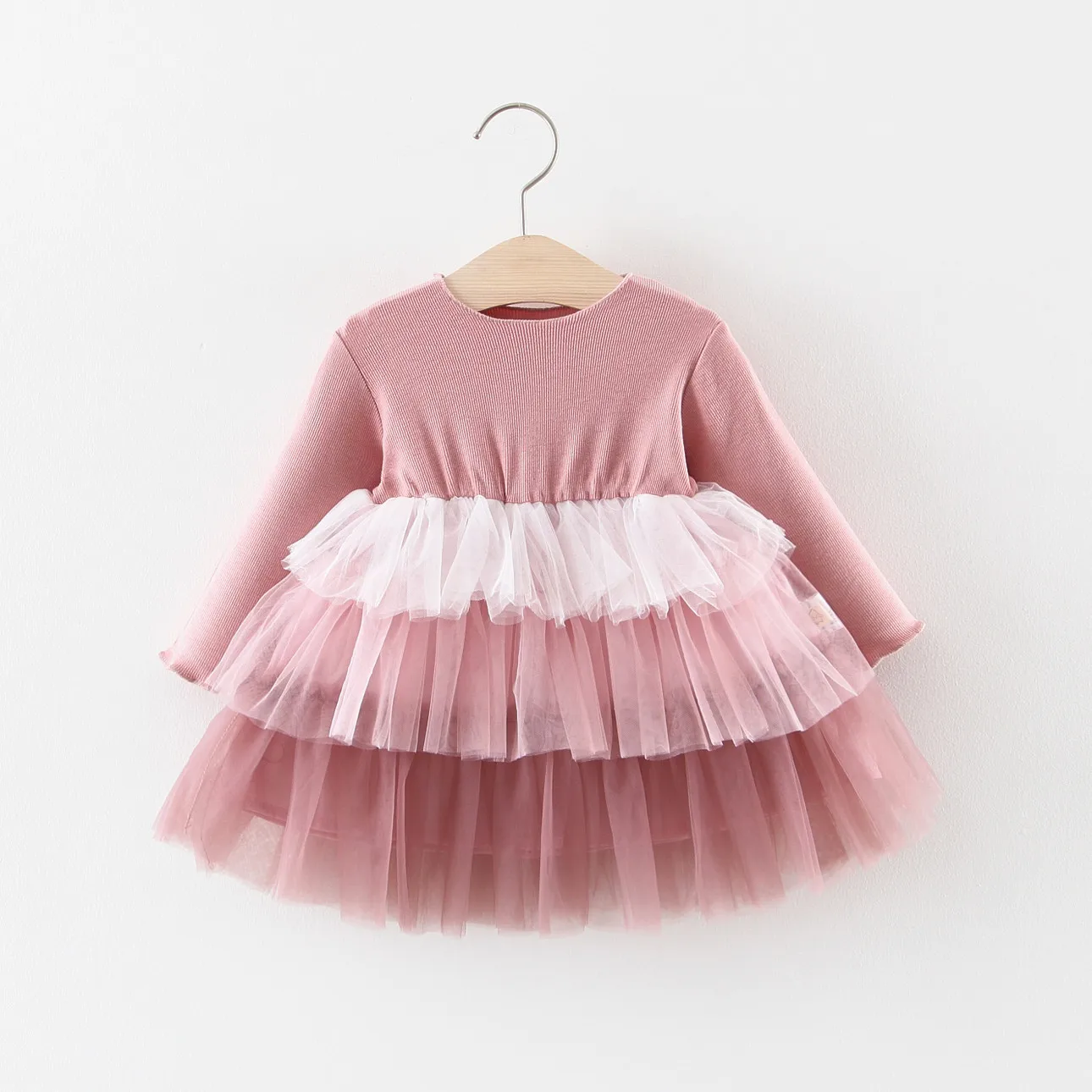 

Autumn Girls Princess Dress Cake Dress Cotton Long Sleeve Children Party Dress Fashion Girls Clothing