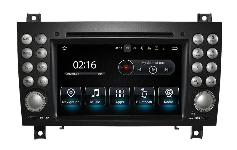 Discount Android 8.0 Car DVD Player for Mercedes Benz SLK 171 SLK200 SLK280 SLK350 SLK55 with GPS Navigation Radio BT USB 4Core 4G+32G 0