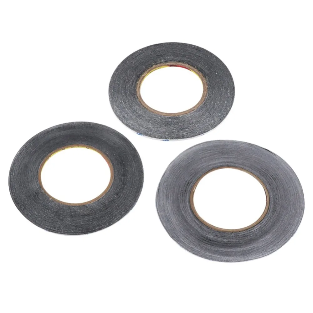 

FIXFANS 1mm 2mm 3mm Black Thin Double Sided Adhesive Sticker Tape for iPhone iPad Cell Phone LCD Screen Battery Repair Tape Roll