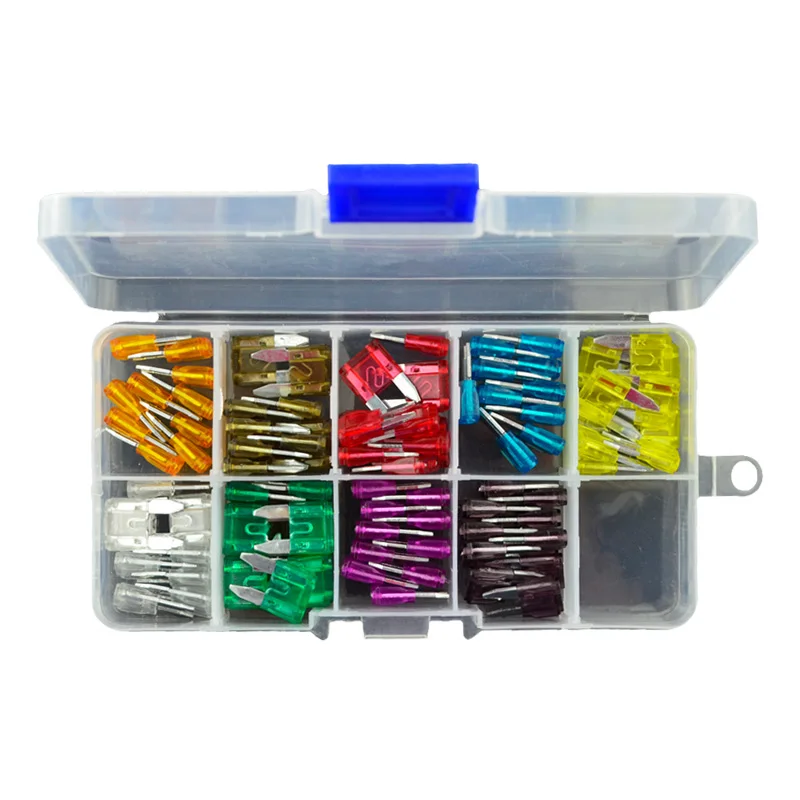 Beste 90 stks partij Automotive Auto Motorfiets Blade Zekering Kit Assortiment zekeringen 5A 7.5A 10A 15A 20A 25A 30A 35A 40A