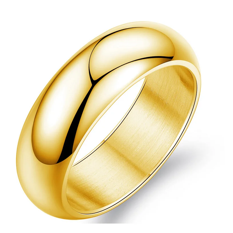 gold color ring men women gift wholesale 7mm wide classic gold wedding bands rings for - Gold Wedding Rings For Men gold color ring men women gift wholesale 7mm wide classic gold wedding bands rings for - Gold Wedding Rings For Men