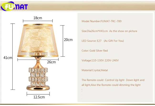 gold crystal rubik's cube desk lamp_