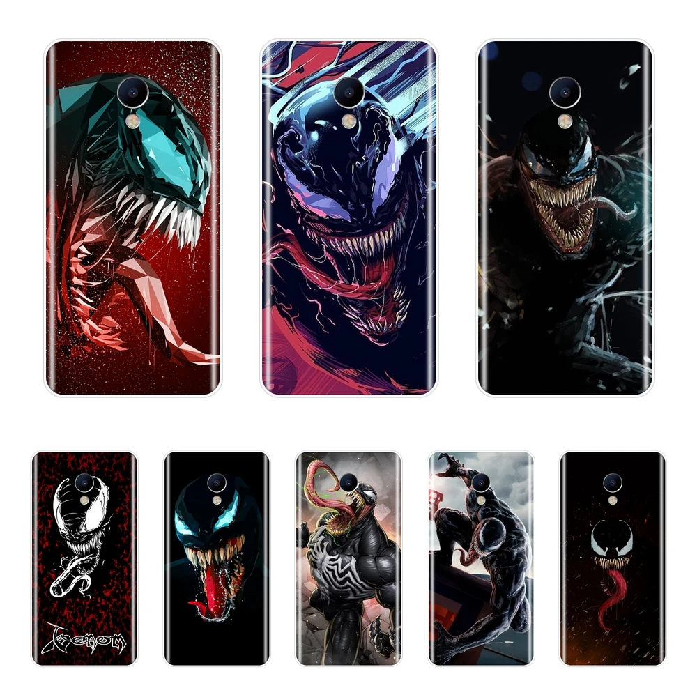

Marvel SuperHero Venom Phone Case For Meizu M2 M3 M5 M6 Note Soft Silicone Back Cover For Meizu M6 M6S M6T M5 M5C M5S M3S Case