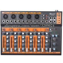 Professional Mixer 7channel USB phantom power family K song live stage equipment OEM