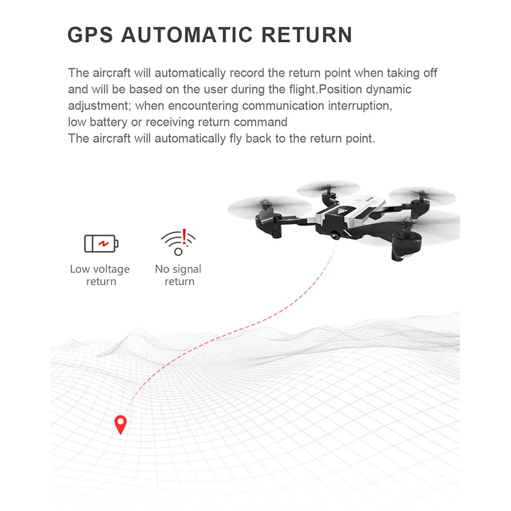 GPS Квадрокоптер SG900 с HD камерой 720P/1080P Радиоуправляемый вертолет автоматическим