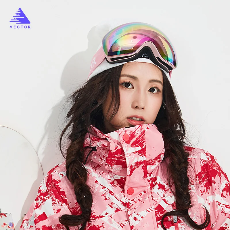 VECTOR magnético gafas de esquí UV400 protección Anti-niebla de esquí Snowboard gafas para hombres y mujeres de esquí Snowboard gafas nieve gafas
