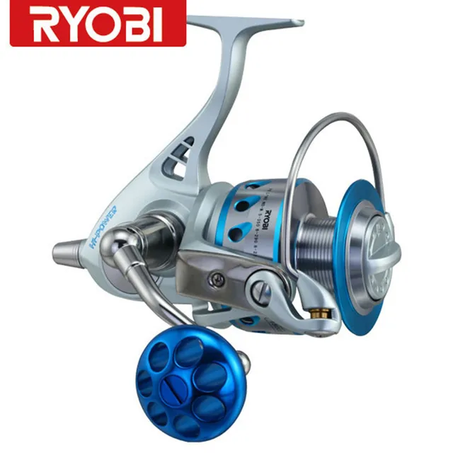 Best price at $125 Cheap 100% RYOBI Big Spinning Fishing Reel Full Metal CARNELIN18000 BB 10+2 Trolling Reel Olta Moulinet Peche Molinete Pesca Carp Reel