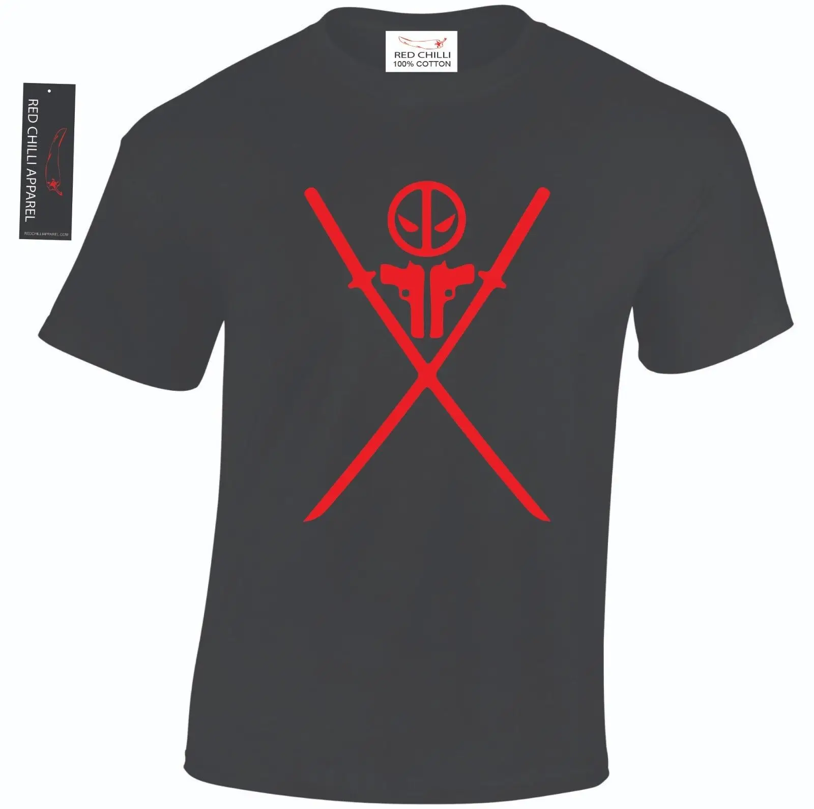 Deadpool guns Inspired t shirt Подарочная Футболка с принтом футболка в стиле хип хоп Новое