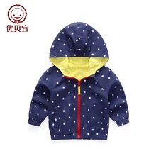 Child with a hood outerwear male spring and autumn casual children’s clothing female child outerwear zipper sweater autumn new