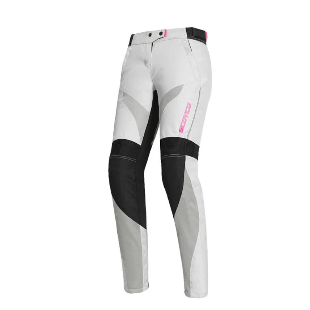 SCOYCO мотоциклетная куртка, Женская мотоциклетная куртка, мото куртка для мотокросса, куртка для мотокросса, мотоциклетная куртка, CE защита для лета - Цвет: P047W Pink Pants