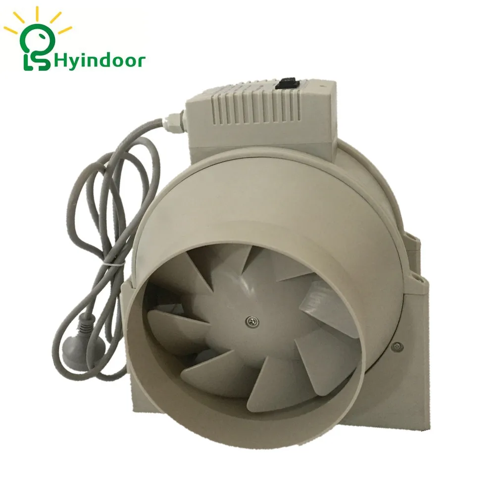 

Hydroponic 6 Inches 23V Two Speed Control Axial Flow Plastic Ventilation Duct Exhaust Blower Fan