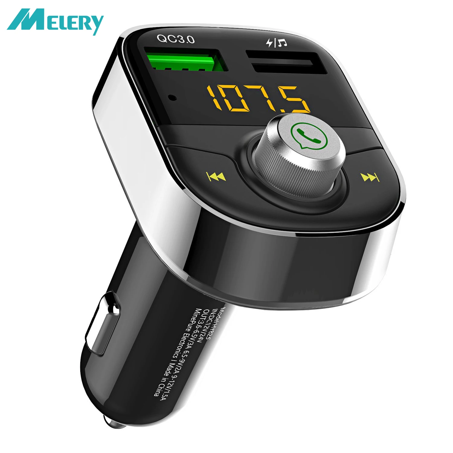 Wireless Bluetooth FM Transmitter Radio Adapter Fast Quick Charge 3.0