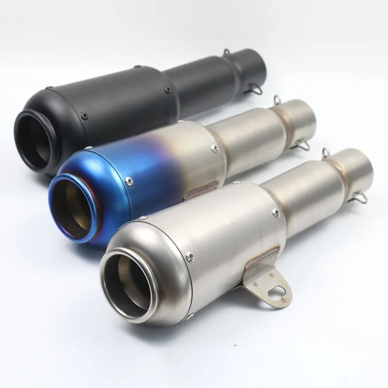 

51MM Universal Motorcycle Exhaust Modified Scooter GY6 Dirt Bike Fried Street Motorbike Exhaust Pipe AK014