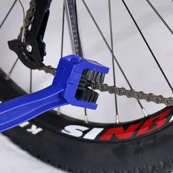 

Motorcycle Bicycle Chain Repair Tool Cleaning Brush Dust Dirt Remover Cycling Mountain Bike Brake Chain Washer Dual Head