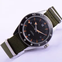 41mm debert black dial 21 jewels miyota 821A Automatic mens wrist font b Watch b font