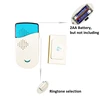 Alarme de sécurité interphone sonnette Smart Home porte système d'alarme batterie sans fil carillon porte alarme sonnette longue portée à distance ► Photo 2/6