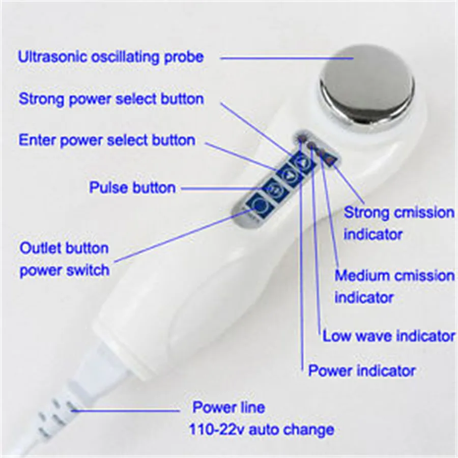 Home Use 2 in1 Ultrasound & Pulse face Cleaner Ultrasounic Face Care Skin Tightening Acne Pigmentation Removal Beauty Massager 3