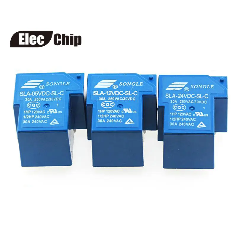 

5PCS/lot Power relays SLA-05VDC-SL-C SLA-12VDC-SL-C SLA-24VDC-SL-C 5V 12V 24V 30A 6PIN T90