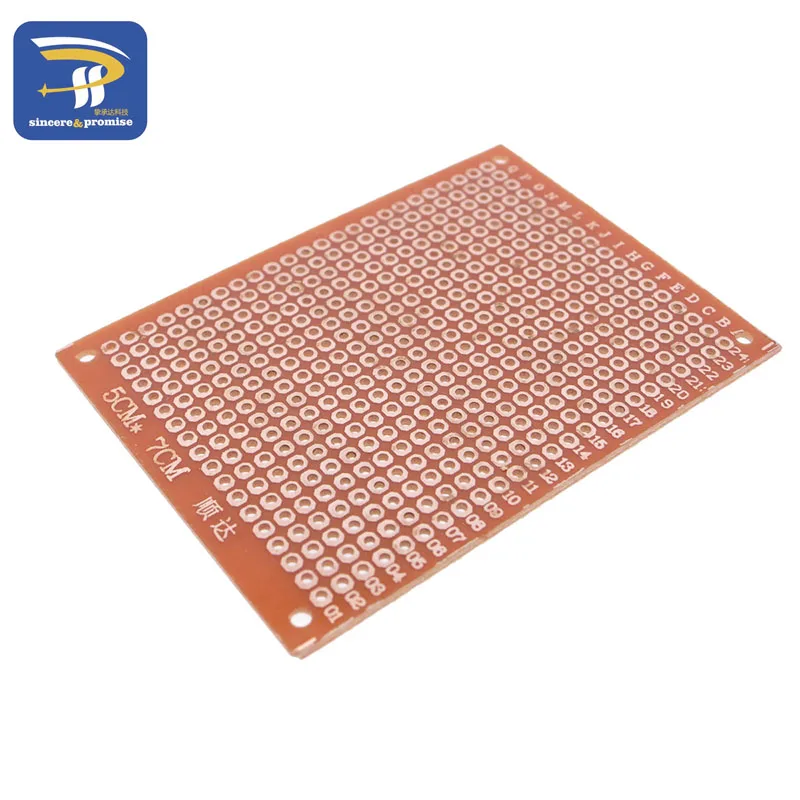 10PC 5x7cm DIY Breadboard Universal Printed Circuit Panel Board Prototype PCB MO