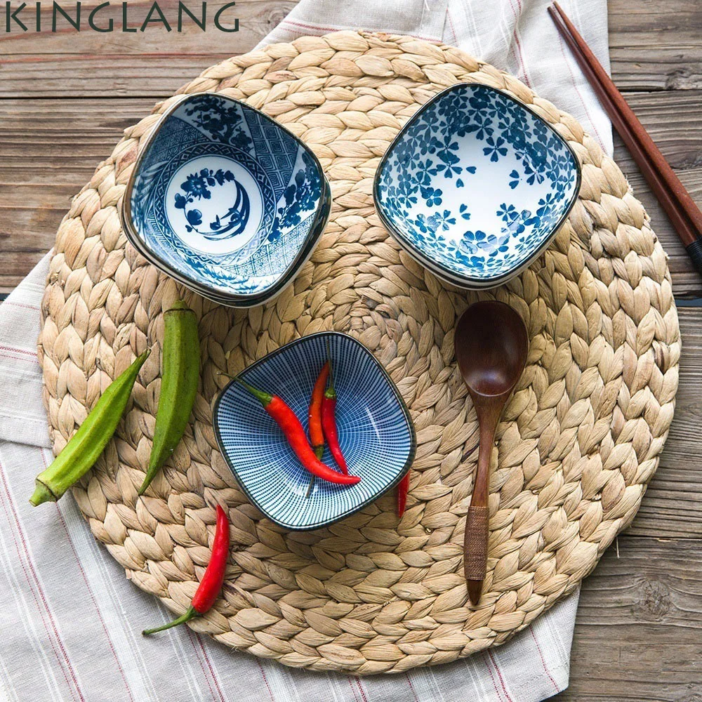 

Japanese HENGFENG design ceramic rice bowl square shape small bowl dish for wholesale