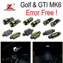 16 pz 100% canbus HA CONDOTTO LA lampadina di parcheggio della città + Interno della cupola mappa Kit luce per VW GTI Golf6 MK6 GOLF MK 6 VI MKVI (2010-2014)