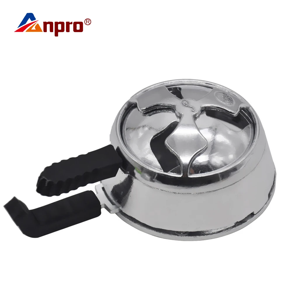 

Anpro Silicone Hookah Aluminum Alloy Windproof Furnace Bowl Handle Holder Charcoal Stove Hookah Accessories