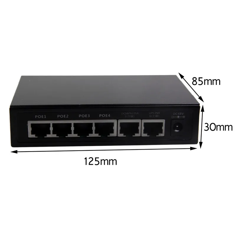 Professional Monitoring Usage POE Switch 4 2 Ports Ethernet Standard POE Switch For IP Camera CF1006VP