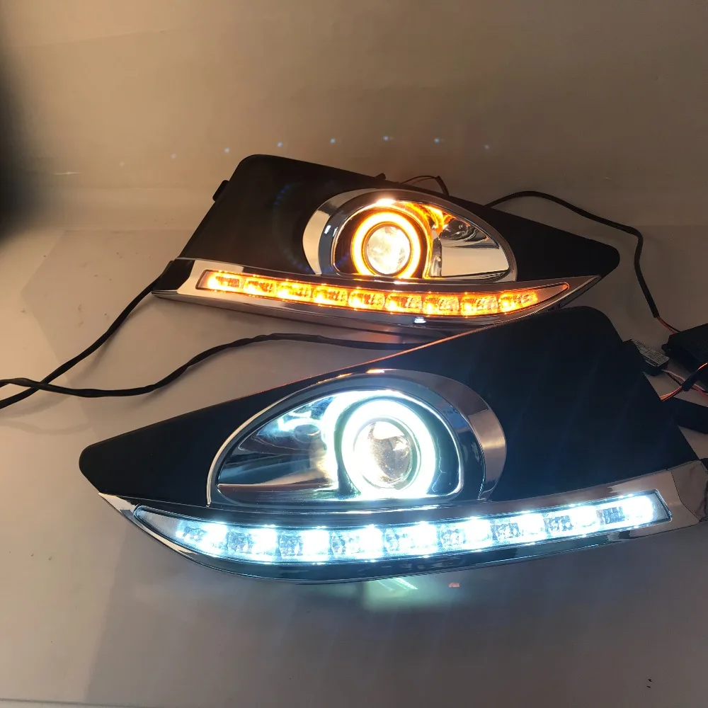 RQXR противотуманная фара вождение свет в сборе для Chevrolet Aveo cob angel eye светодиодные дневные ходовые огни сигнал поворота синий ночной режим