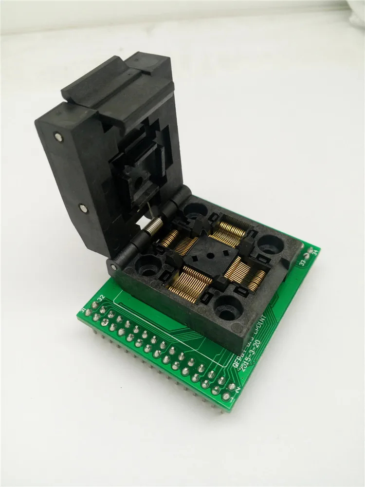 

QFP64 TQFP64 LQFP64 to DIP64 Programming Socket Pitch 0.5mm IC Body Size 10x10mm FPQ-64-0.5-06 Test Socket Adapter