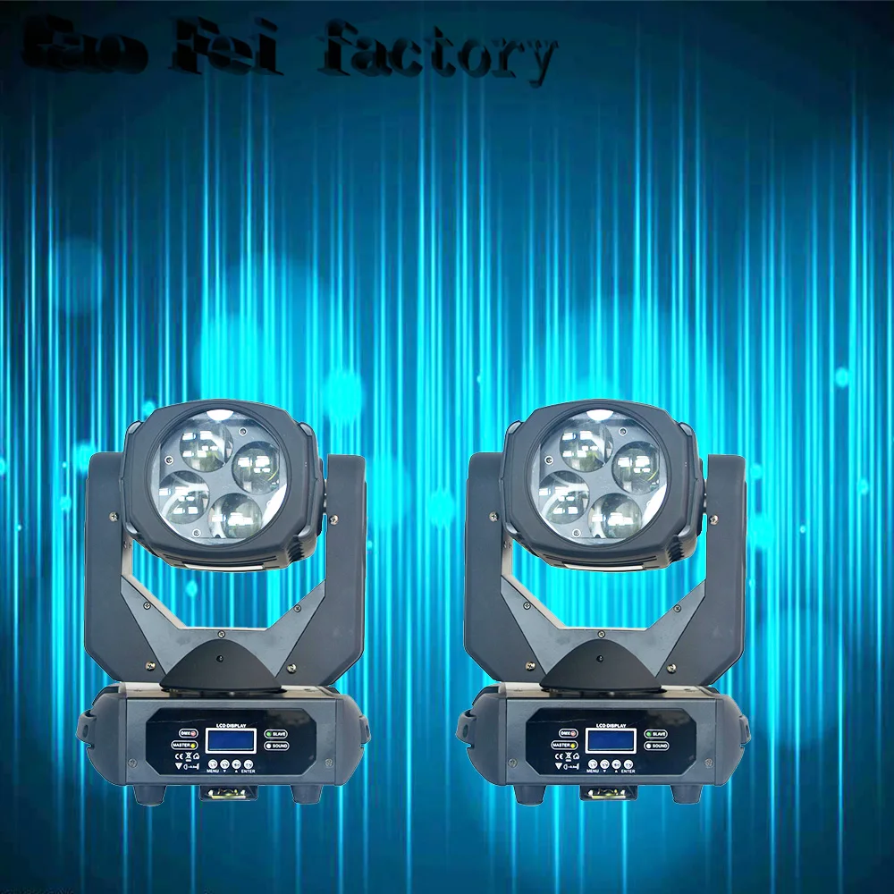 

2pcs/lot Sales Super Beam 4x25WLED Moving Head Light For Bar Effect Led Stage Effect Lighting DJ Disco DMX Strobe Wash Equipment