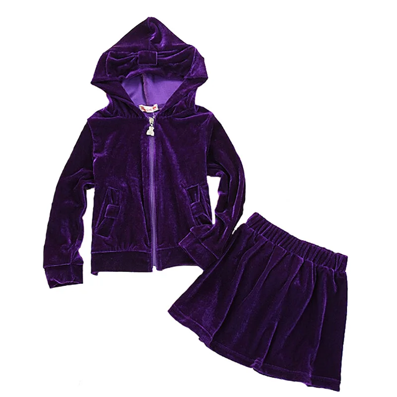 Baby girl clothing set new autumn 2017 purple baby girls clothes sets